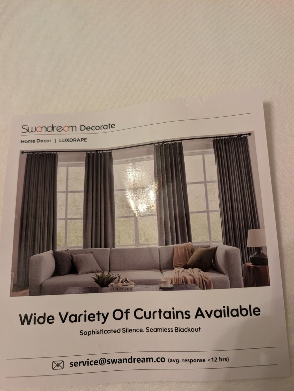 Swandream Pinch Pleated Blackout Curtains Black - 2 Pack 40x84 NEW